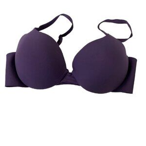Maidenform Plum Purple Underwired Plunge Bra - Size 38C